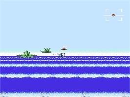 In game image of After Burner on the Nintendo NES.