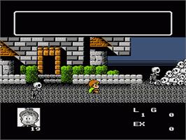 In game image of Akuma-kun: Makai no Wana on the Nintendo NES.