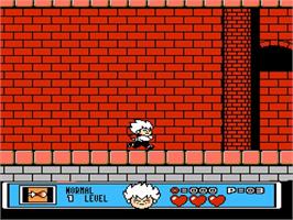 In game image of Akumajo Special: Boku Dracula-kun on the Nintendo NES.