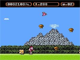 In game image of Amagon on the Nintendo NES.