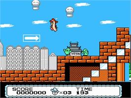 In game image of Armadillo on the Nintendo NES.