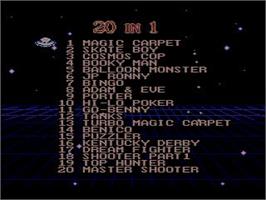 In game image of Asder - 20 in 1 on the Nintendo NES.