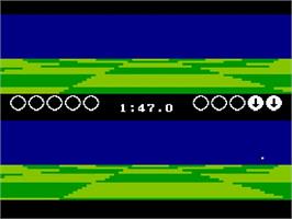 In game image of Ballblazer on the Nintendo NES.