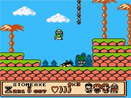 In game image of Banana Prince on the Nintendo NES.