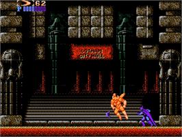In game image of Batman - The Video Game on the Nintendo NES.