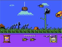 In game image of Bee 52 on the Nintendo NES.