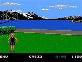 In game image of California Games on the Nintendo NES.