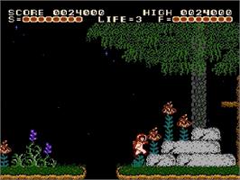 In game image of Captain Comic - The Adventure on the Nintendo NES.