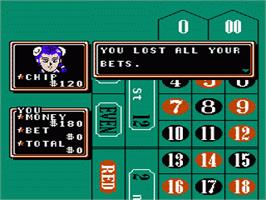 In game image of Casino Kid 2 on the Nintendo NES.