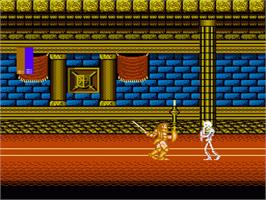 In game image of Castle of Dragon on the Nintendo NES.