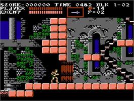 In game image of Castlevania III: Dracula's Curse on the Nintendo NES.