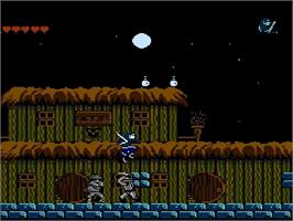 In game image of Challenge of the Dragon (Color Dreams Version) on the Nintendo NES.