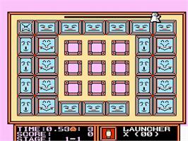 In game image of Chiisana Obake - Acchi Socchi Kocchi on the Nintendo NES.