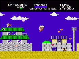 In game image of Chubby Cherub on the Nintendo NES.