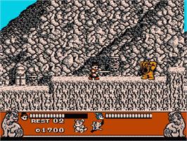 In game image of Conquest of the Crystal Palace on the Nintendo NES.