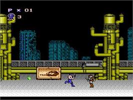 In game image of Contra Spirits on the Nintendo NES.