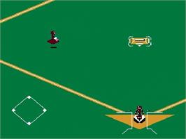 In game image of Cyber Stadium Series - Base Wars on the Nintendo NES.