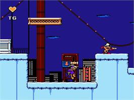 In game image of Disney's Darkwing Duck on the Nintendo NES.