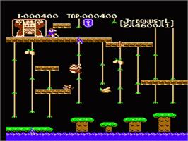 In game image of Donkey Kong Classics on the Nintendo NES.