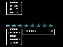 In game image of Dragon Warrior 3 on the Nintendo NES.
