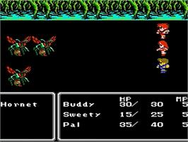 In game image of Final Fantasy 2 on the Nintendo NES.