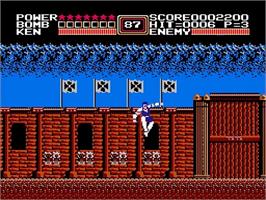 In game image of Fist Of The North Star on the Nintendo NES.