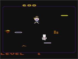 In game image of Food Fight on the Nintendo NES.