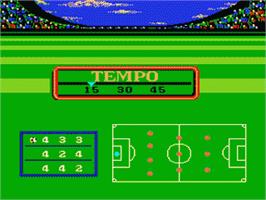 In game image of Futebol on the Nintendo NES.