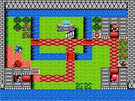 In game image of Fuzzical Fighter on the Nintendo NES.