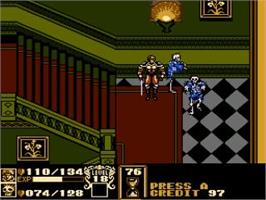 In game image of Gaiapolis on the Nintendo NES.