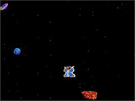In game image of Galactic Crusader on the Nintendo NES.