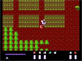 In game image of Ganso Saiyuuki - Super Monkey Daibouken on the Nintendo NES.
