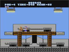 In game image of Germ Squashers on the Nintendo NES.