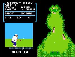 In game image of Golf on the Nintendo NES.
