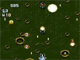 In game image of Gun-Nac on the Nintendo NES.