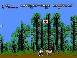 In game image of Happy Camper on the Nintendo NES.