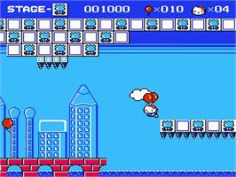 In game image of Hello Kitty World on the Nintendo NES.