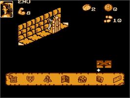 In game image of Hero Quest on the Nintendo NES.