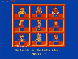 In game image of Hollywood Squares on the Nintendo NES.
