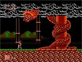 In game image of Huang Di - Zhuolu Zhi Zhan on the Nintendo NES.