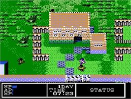 In game image of Hydlide 3: Yami kara no Houmonsha on the Nintendo NES.