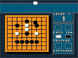 In game image of Igo - Kyuu Roban Taikyoku on the Nintendo NES.
