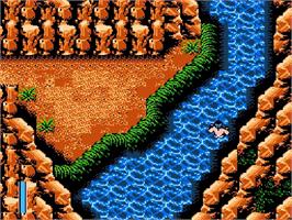In game image of Ikari 3 - The Rescue on the Nintendo NES.