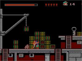 In game image of Indiana Jones and the Last Crusade (Ubisoft) on the Nintendo NES.