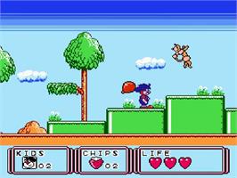 In game image of Kid Klown In Night Mayor World on the Nintendo NES.