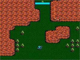 In game image of King's Knight on the Nintendo NES.