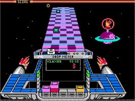 In game image of Klax on the Nintendo NES.