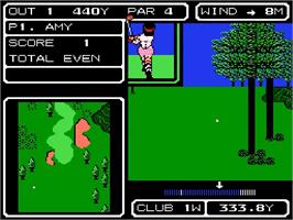 In game image of Lee Trevino's Fighting Golf on the Nintendo NES.