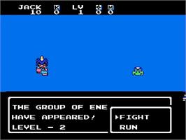 In game image of Little Ninja Brothers on the Nintendo NES.