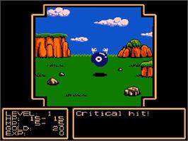 In game image of Magic Candle, The on the Nintendo NES.
